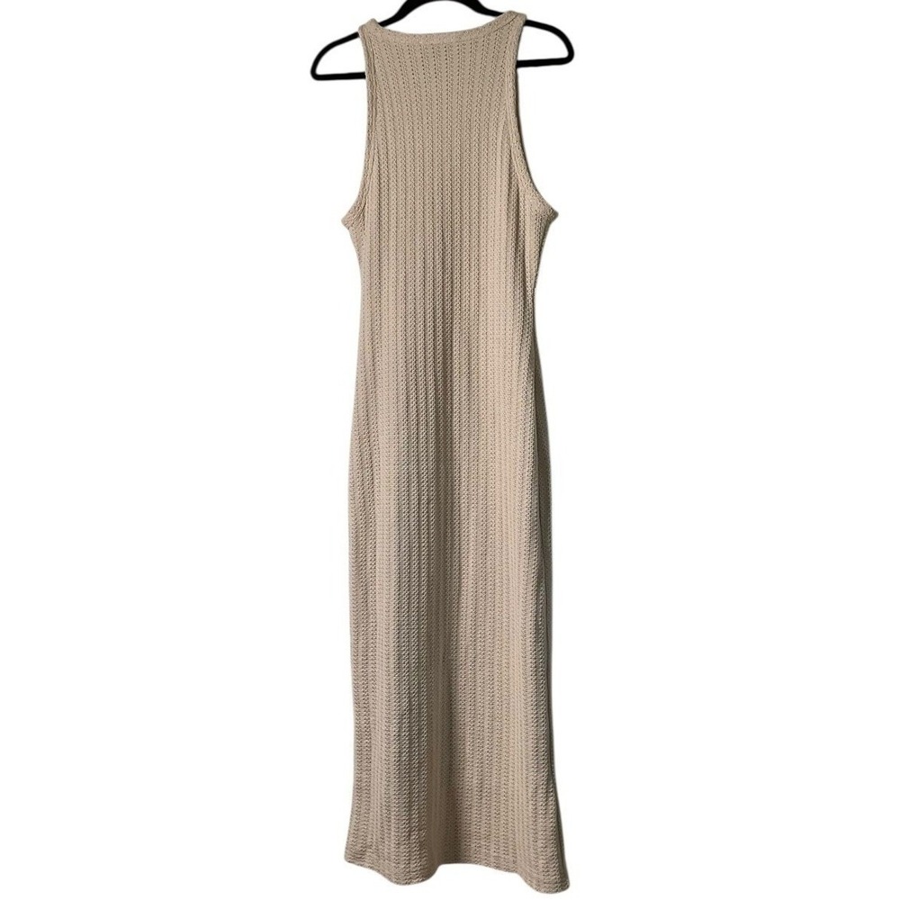 Chelsea & Violet Womens Beige Crochet Knit Sleeveless Maxi Dress Boho Coastal S - Picture 11 of 11